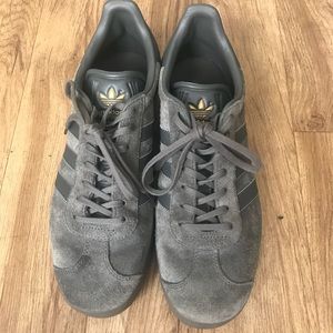 Adidas Grey Suede Gazelle Sneakers